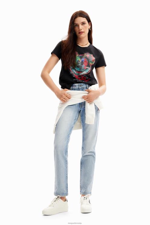 oblačila NFXLT115 ženske Desigual umetniška majica s kratkimi rokavi Mickey Mouse