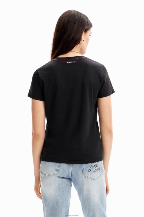 oblačila NFXLT115 ženske Desigual umetniška majica s kratkimi rokavi Mickey Mouse