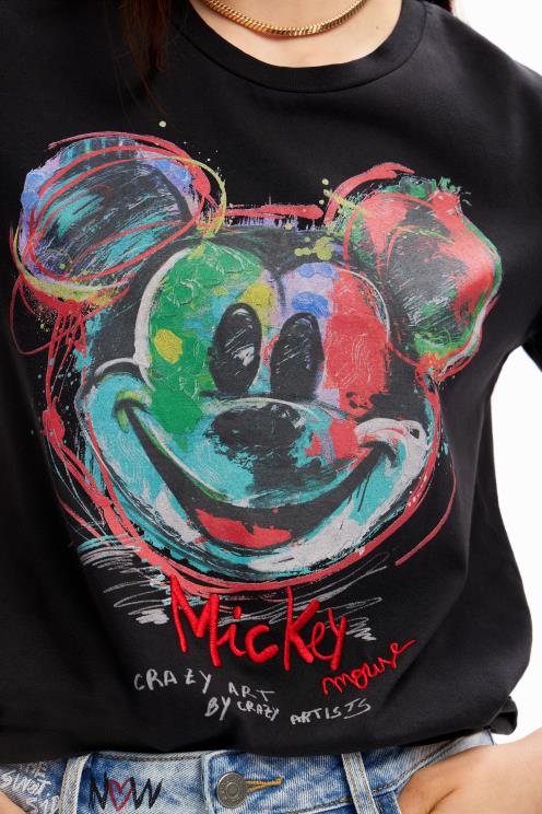 oblačila NFXLT115 ženske Desigual umetniška majica s kratkimi rokavi Mickey Mouse
