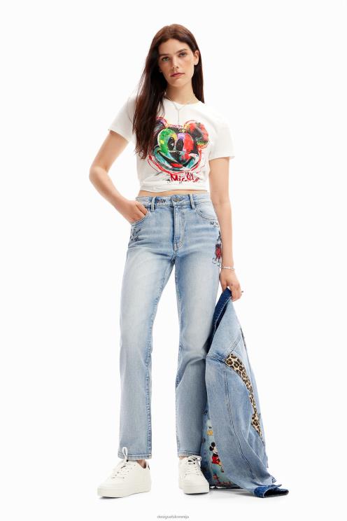 oblačila NFXLT124 ženske Desigual umetniška majica s kratkimi rokavi Mickey Mouse