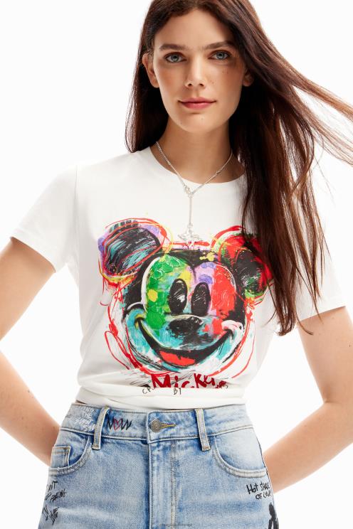 oblačila NFXLT124 ženske Desigual umetniška majica s kratkimi rokavi Mickey Mouse