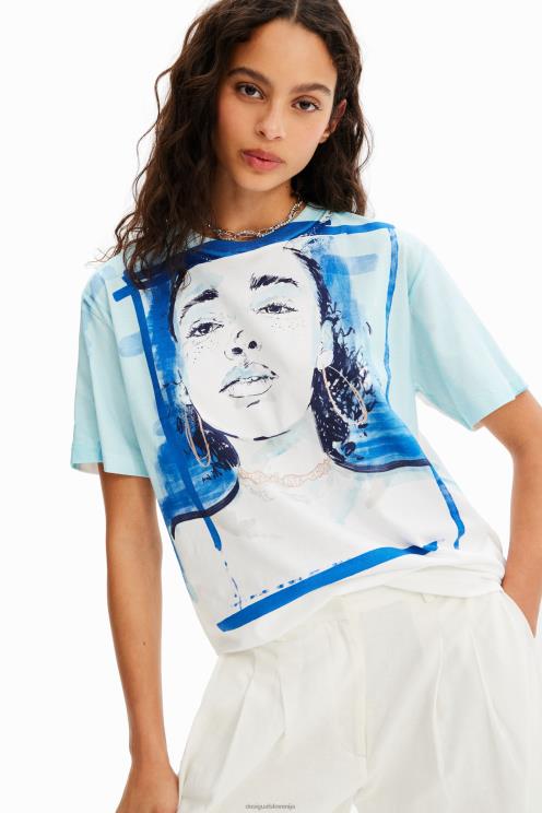 oblačila NFXLT160 ženske Desigual ilustracijska majica