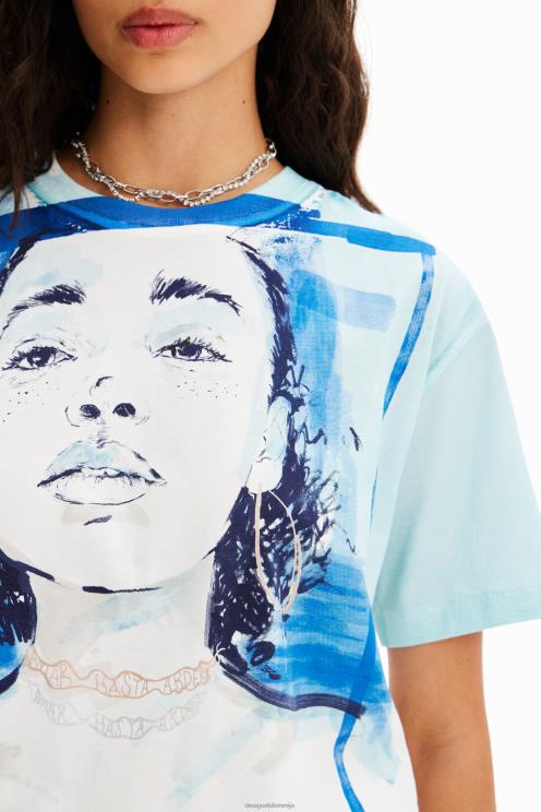 oblačila NFXLT160 ženske Desigual ilustracijska majica