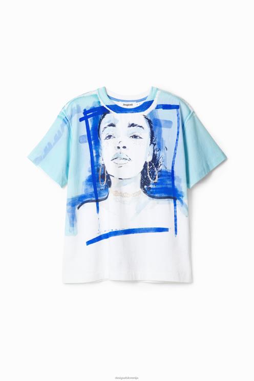 oblačila NFXLT160 ženske Desigual ilustracijska majica