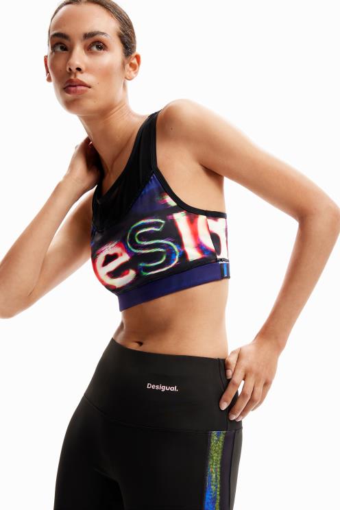 oblačila NFXLT207 ženske Desigual logo športni top