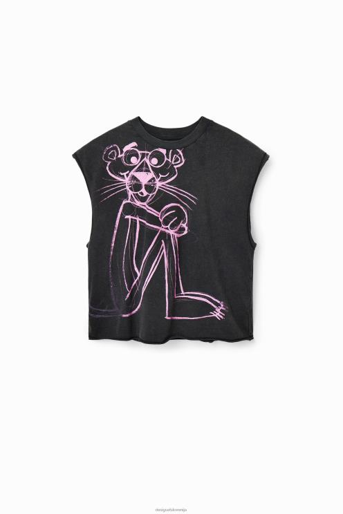 oblačila NFXLT296 ženske Desigual roza panter majica brez rokavov