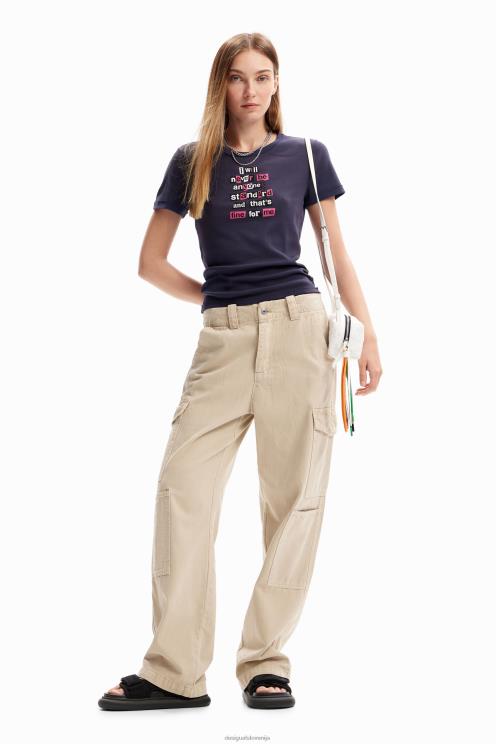 oblačila NFXLT327 ženske Desigual majica s kratkimi rokavi