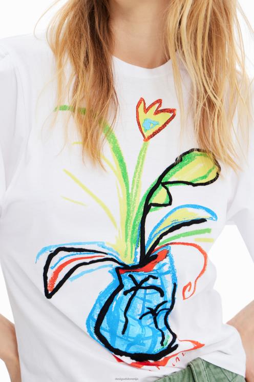 oblačila NFXLT343 ženske Desigual majica z voluminoznimi rokavi iz poplina