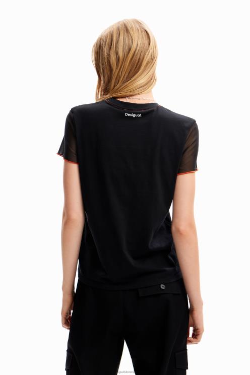 oblačila NFXLT36 ženske Desigual grafiti ljubezenska majica