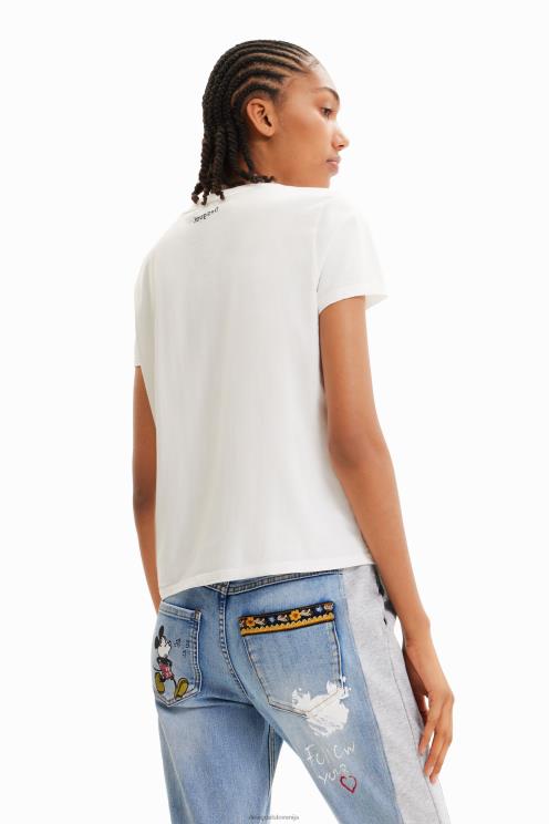 oblačila NFXLT483 ženske Desigual disneyjeva umetniška majica z miki miško