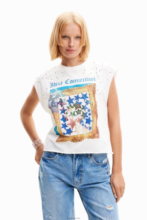 oblačila NFXLT504 ženske Desigual disko majica s čepki