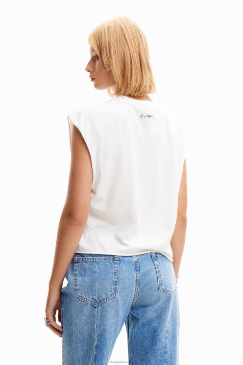 oblačila NFXLT504 ženske Desigual disko majica s čepki