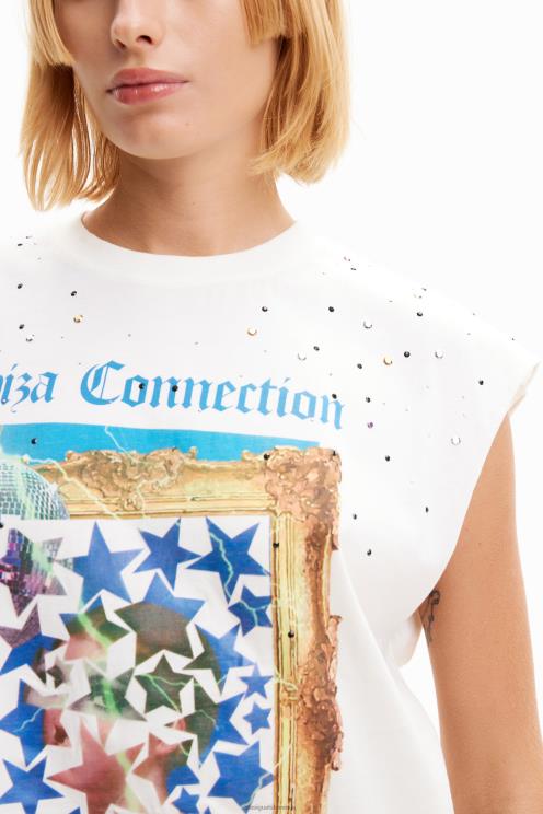 oblačila NFXLT504 ženske Desigual disko majica s čepki