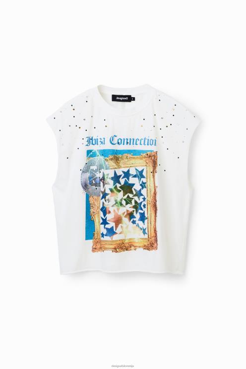 oblačila NFXLT504 ženske Desigual disko majica s čepki