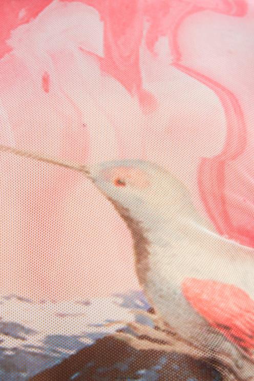 oblačila NFXLT528 ženske Desigual kratka tanka fantazijska majica