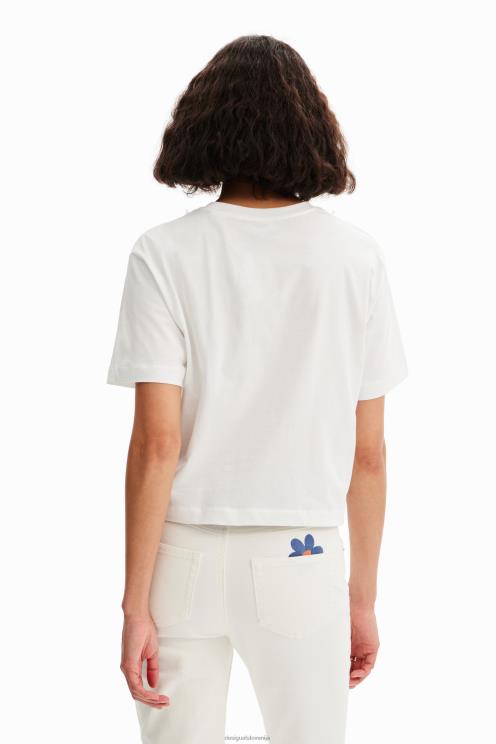 oblačila NFXLT606 ženske Desigual majica z ilustracijo ogrlice