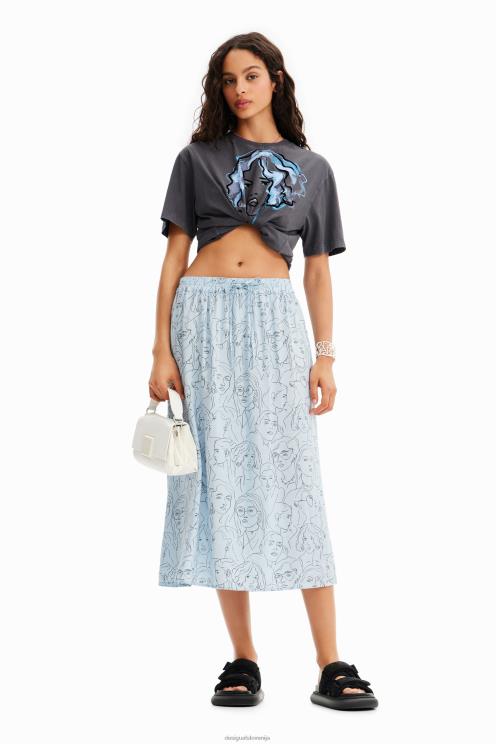 oblačila NFXLT63 ženske Desigual ilustracijska majica