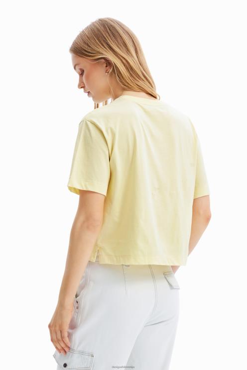 oblačila NFXLT776 ženske Desigual majica z ilustracijo ogrlice