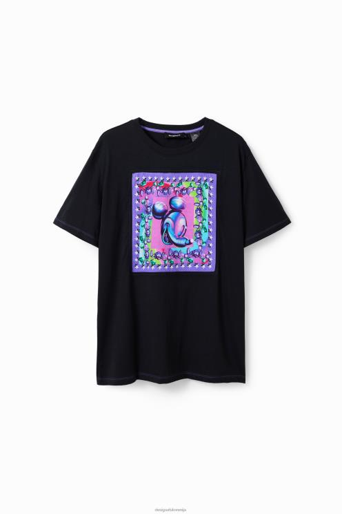 oblačila NFXLT79 ženske Desigual oversize mickey mouse majica s kratkimi rokavi