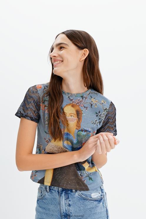 oblačila NFXLT858 ženske Desigual pletena kolažna majica