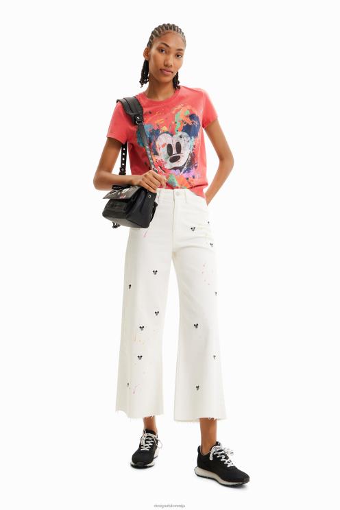 oblačila NFXLT901 ženske Desigual disneyjeva umetniška majica z miki miško