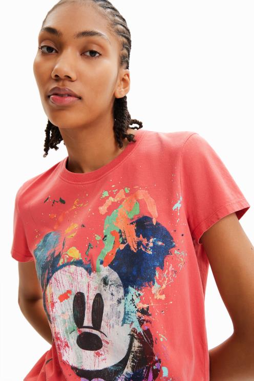 oblačila NFXLT901 ženske Desigual disneyjeva umetniška majica z miki miško
