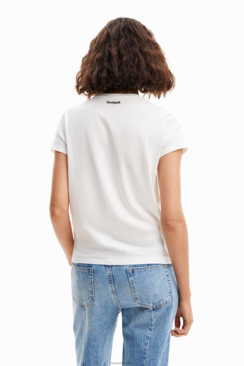 oblačila NFXLT925 ženske Desigual majica s srcem miru