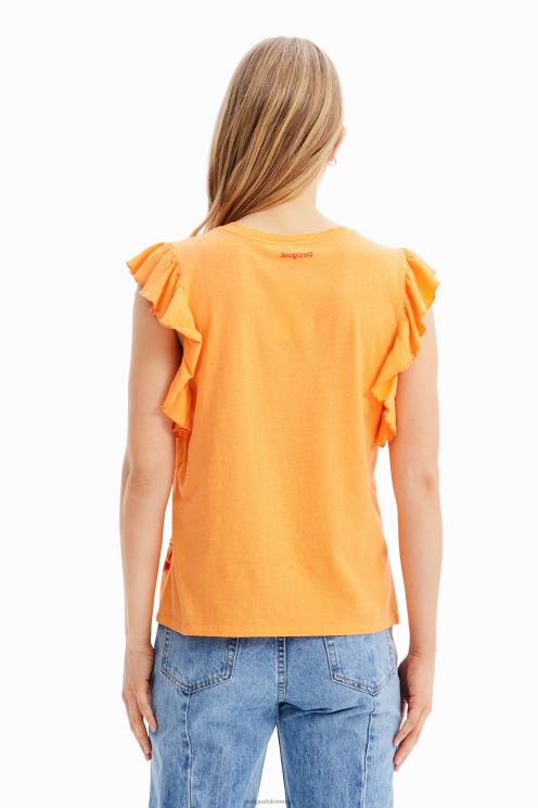 oblačila NFXLT967 ženske Desigual majica s kratkimi rokavi z ilustracijami