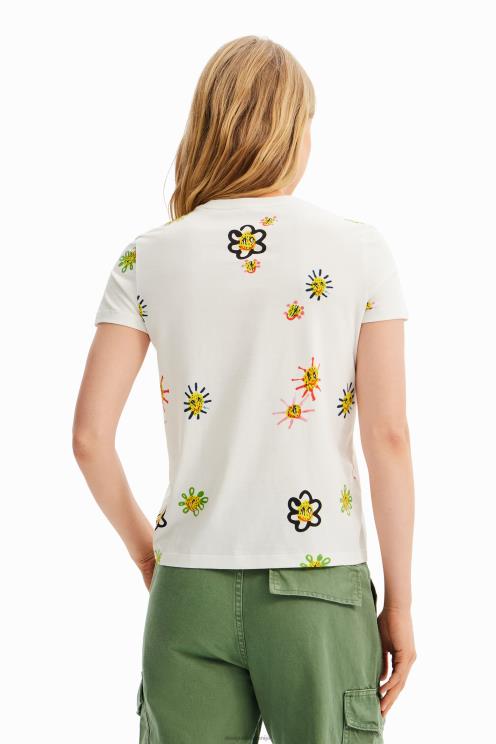 oblačila NFXLT993 ženske Desigual umetniška majica s kosmiči