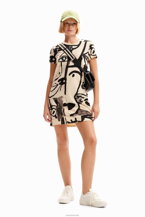 oblačila NFXLT1000 ženske Desigual mini majica z obrazom