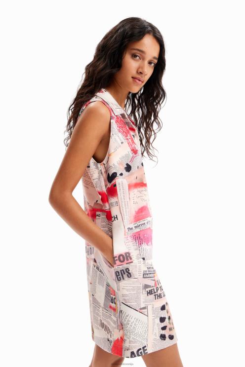 oblačila NFXLT100 ženske Desigual časopisna polo obleka