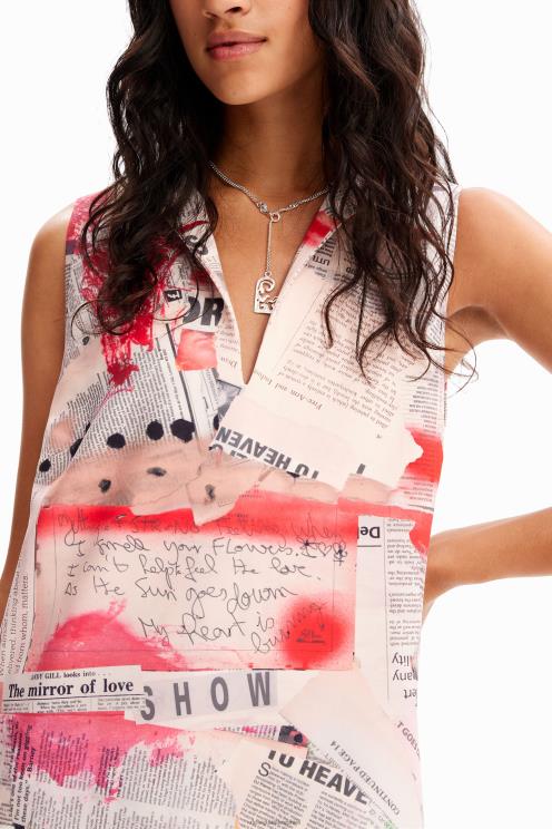 oblačila NFXLT100 ženske Desigual časopisna polo obleka