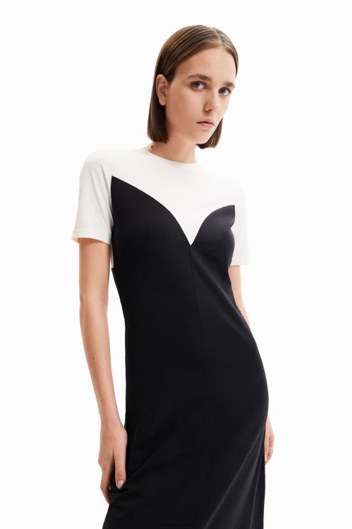 oblačila NFXLT1019 ženske Desigual maitrepierre obleka z učinkom korzeta