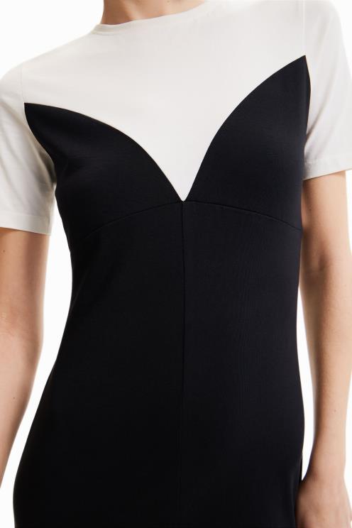 oblačila NFXLT1019 ženske Desigual maitrepierre obleka z učinkom korzeta