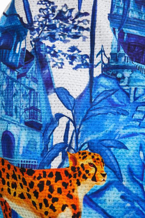 oblačila NFXLT1071 ženske Desigual kratka tunika stella jean