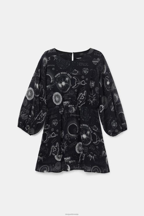 oblačila NFXLT1072 ženske Desigual obleka iz viskoze