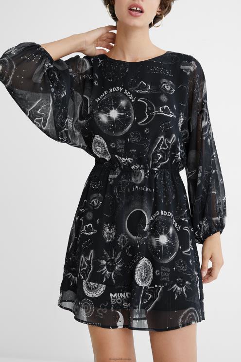 oblačila NFXLT1072 ženske Desigual obleka iz viskoze