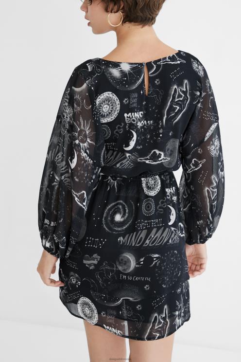 oblačila NFXLT1072 ženske Desigual obleka iz viskoze