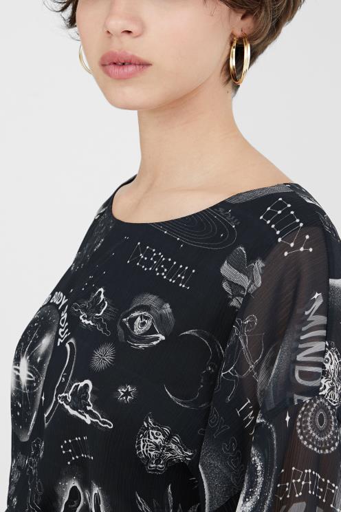 oblačila NFXLT1072 ženske Desigual obleka iz viskoze