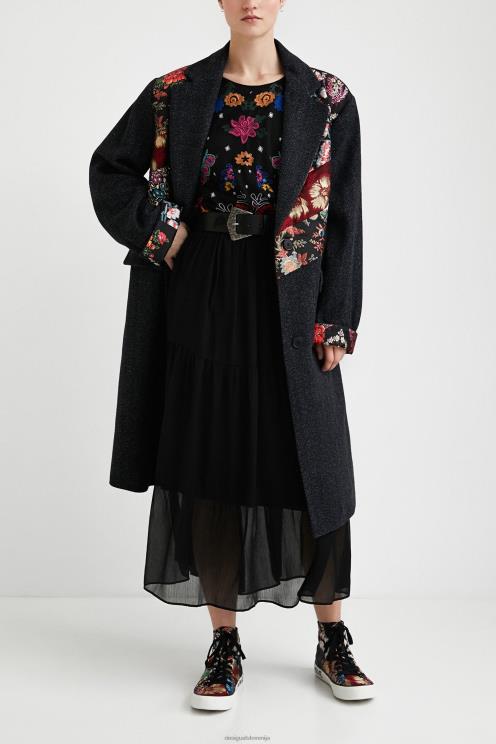 oblačila NFXLT1094 ženske Desigual midi obleka iz tila