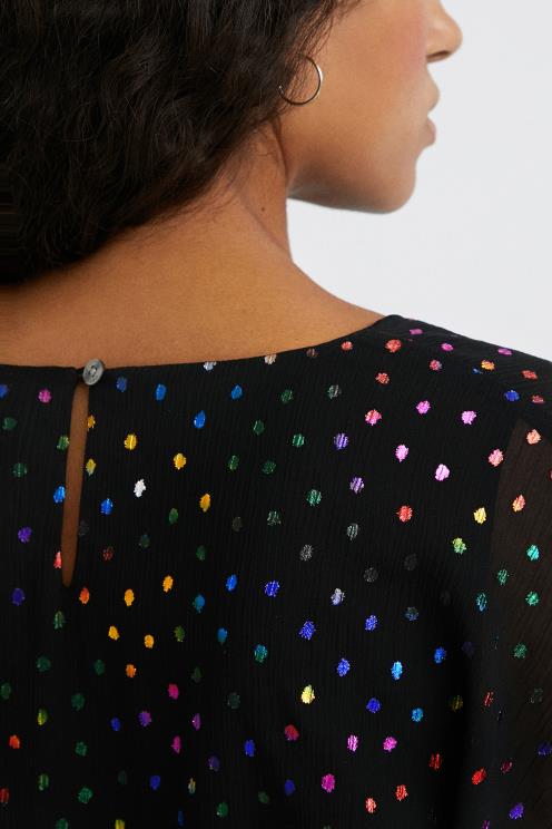 oblačila NFXLT1102 ženske Desigual kratka obleka iz tila