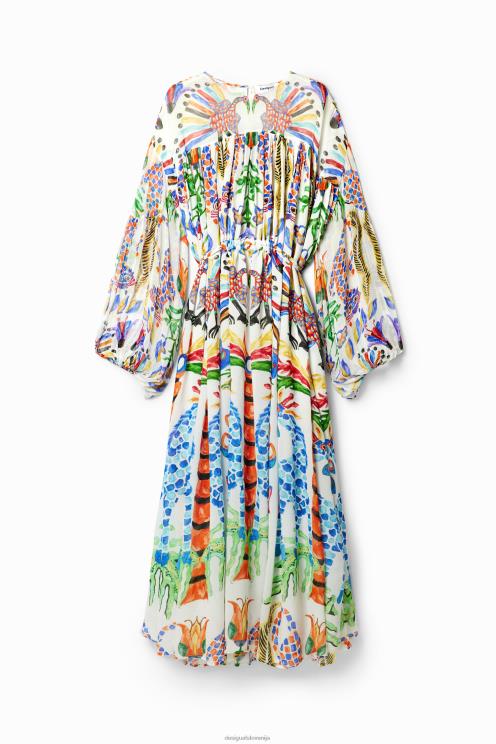 oblačila NFXLT110 ženske Desigual maxi tunika obleka stella jean