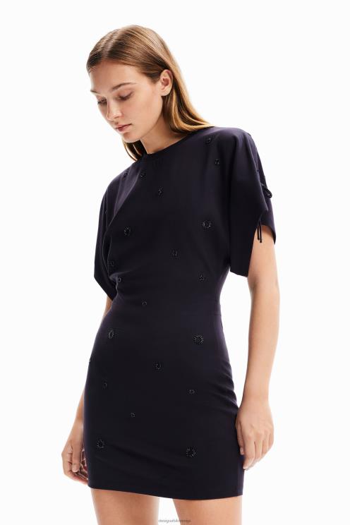 oblačila NFXLT180 ženske Desigual vezena mini obleka