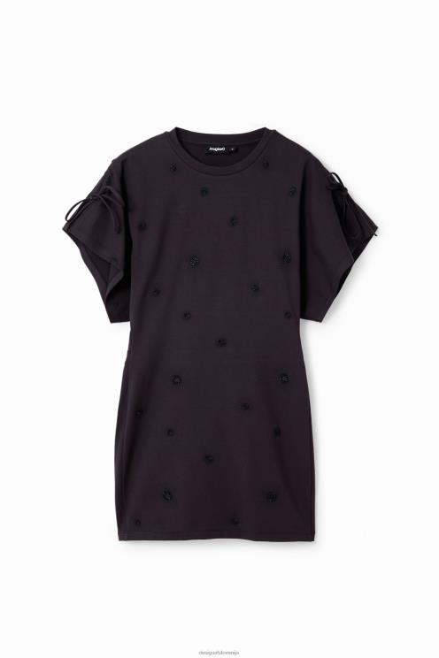 oblačila NFXLT180 ženske Desigual vezena mini obleka