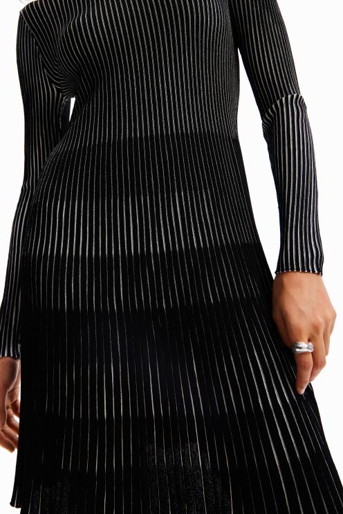 oblačila NFXLT188 ženske Desigual kratka rebrasta obleka