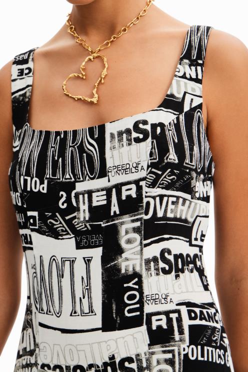 oblačila NFXLT297 ženske Desigual kratka časopisna obleka