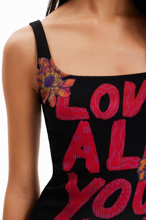 oblačila NFXLT299 ženske Desigual ozka obleka z naramnicami