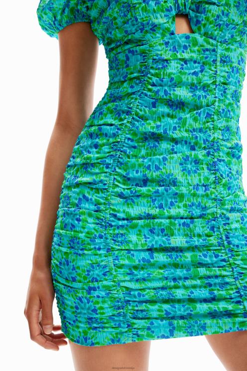 oblačila NFXLT312 ženske Desigual kratka obleka z naborki