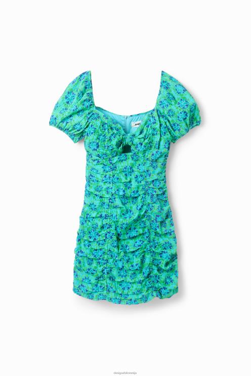 oblačila NFXLT312 ženske Desigual kratka obleka z naborki