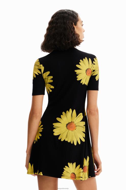 oblačila NFXLT349 ženske Desigual m. kratka obleka v obliki marjetice Christiana Lacroixa